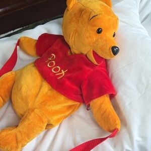 Vintage 90's Winnie the Pooh Plush Toy Backpack